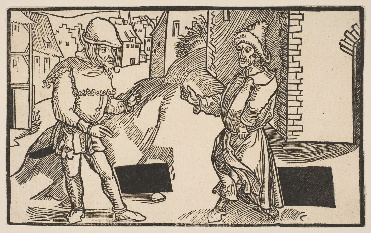 Adelphi, fra The Comedie of Terence, opptrykk fra 1800-tallet.n.d. av Albrecht Dürer