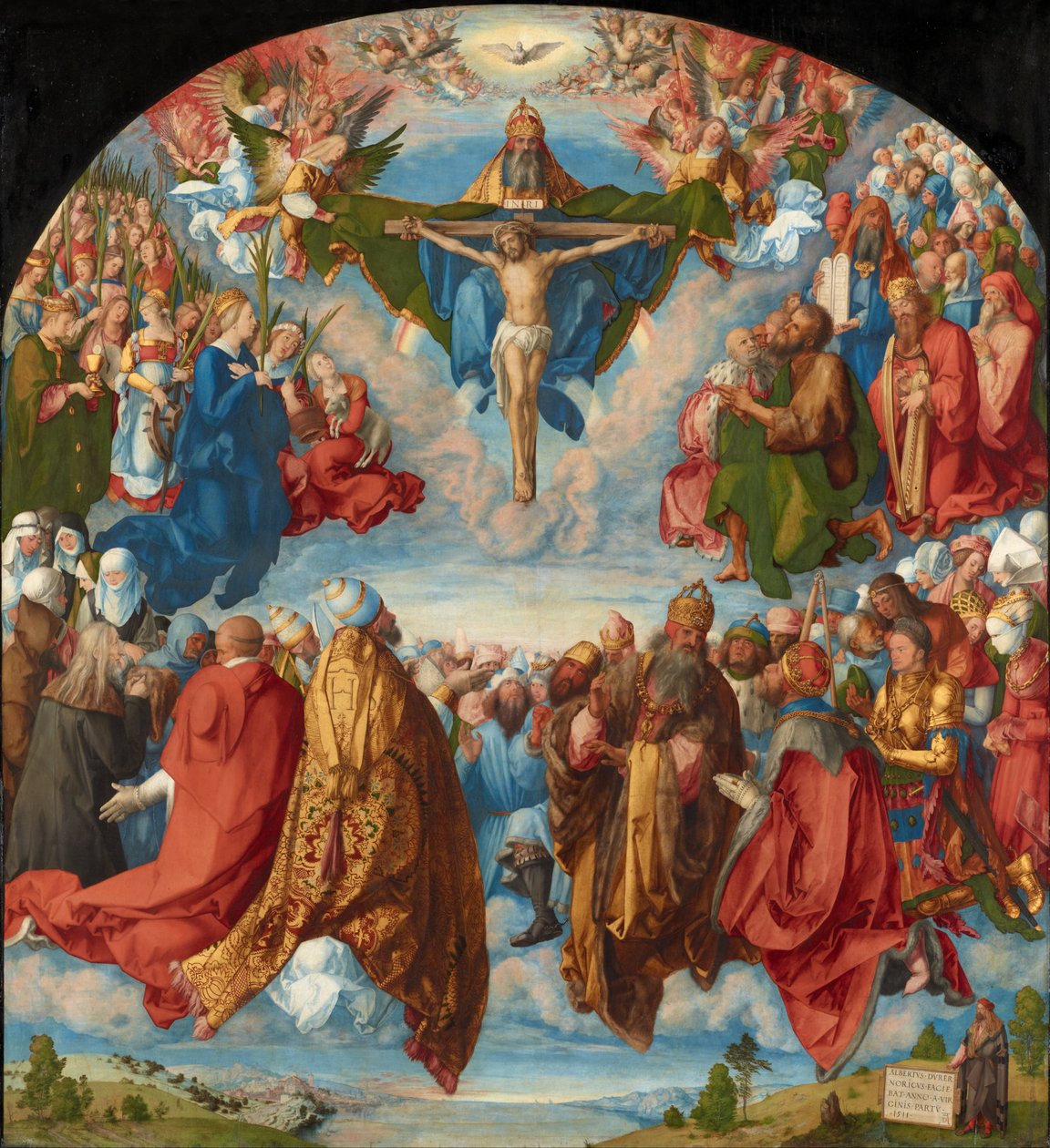 Tilbedelse av Treenigheten  av Albrecht Dürer