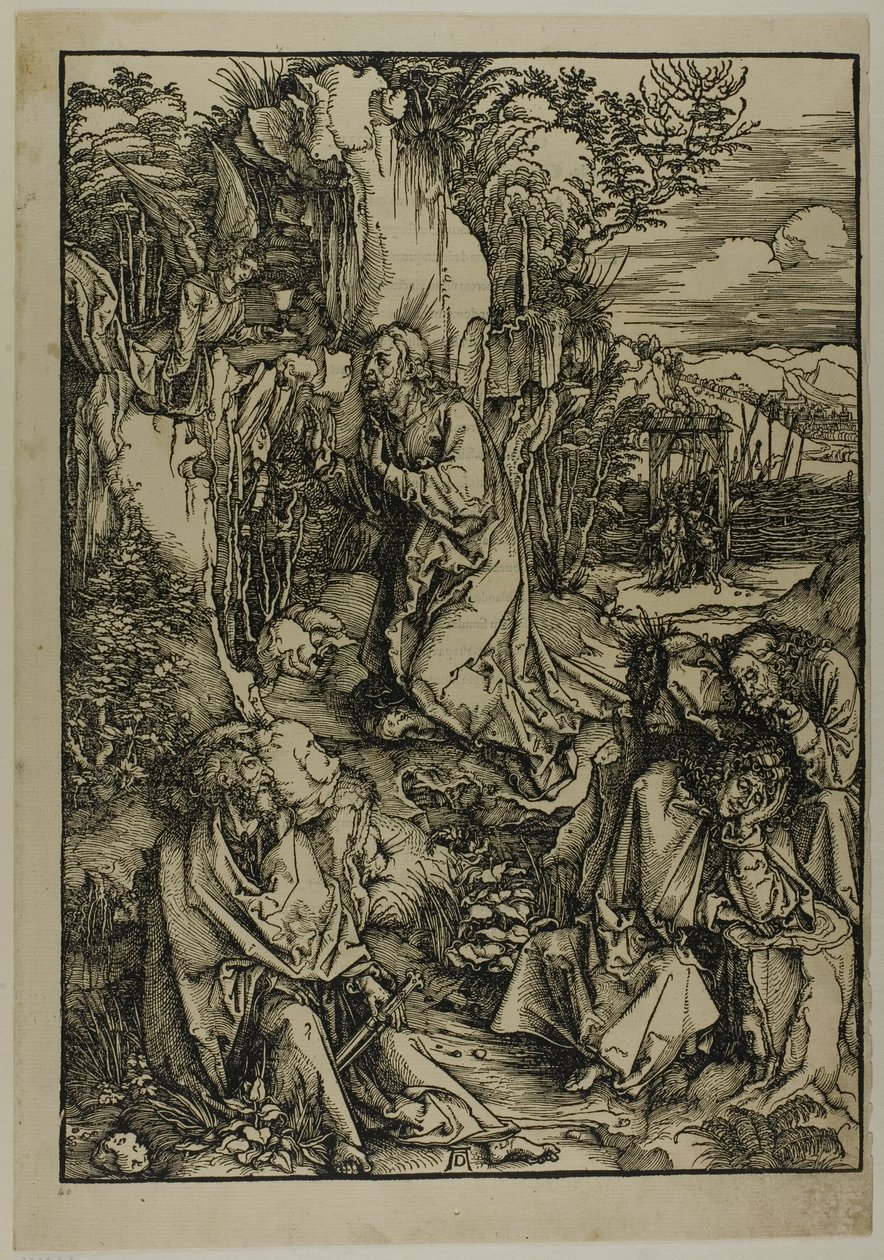 Agony in the Garden, fra The Large Passion av Albrecht Dürer