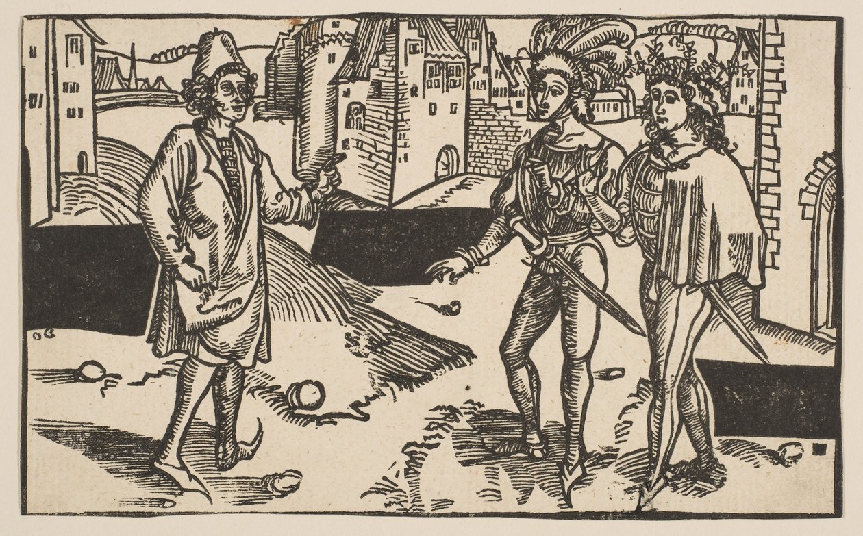 Andria, fra The Comedie of Terence, opptrykk fra 1800-tallet.n.d. av Albrecht Dürer