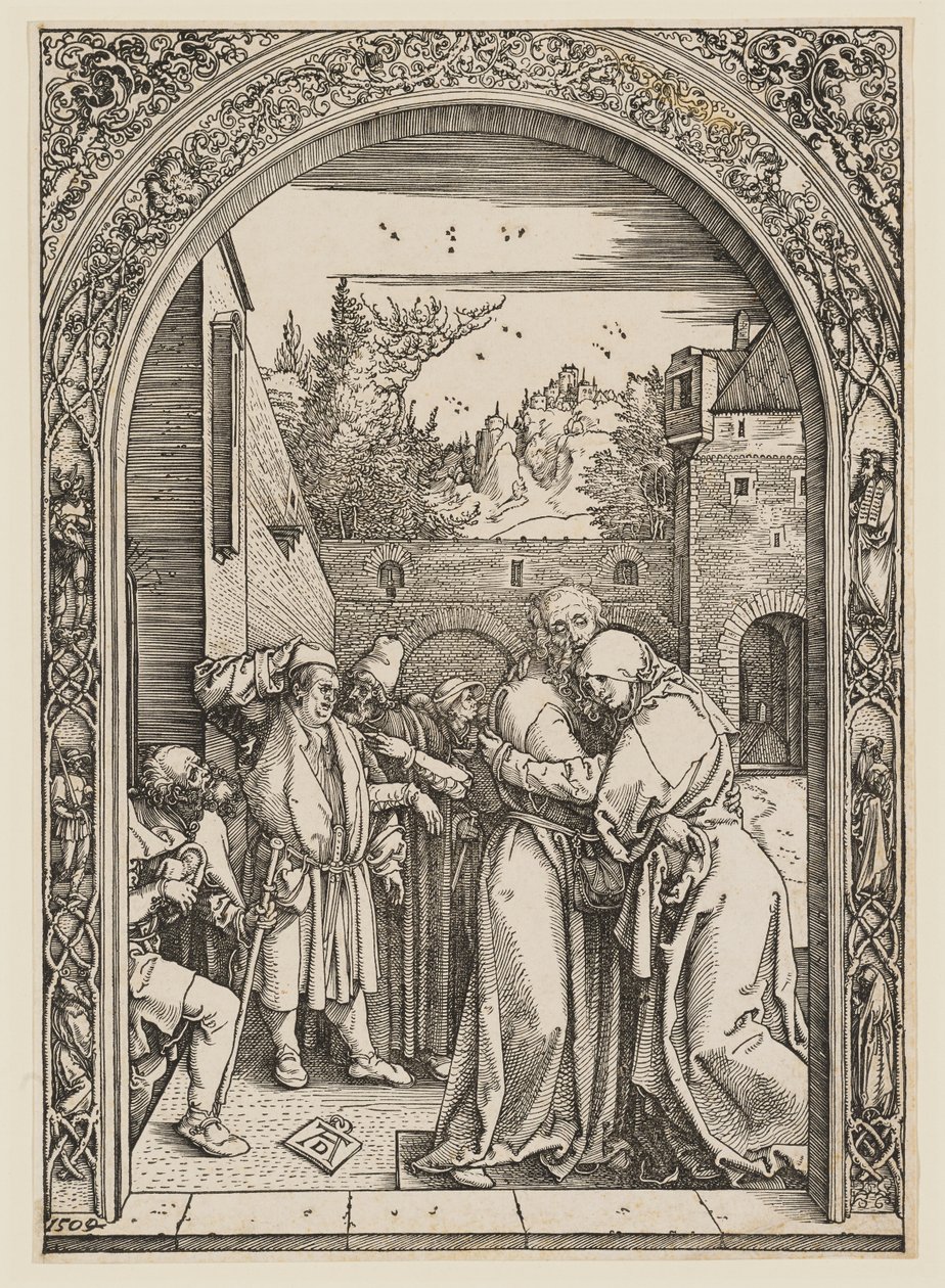 Anna og Joakim under Den gylne port av Albrecht Dürer