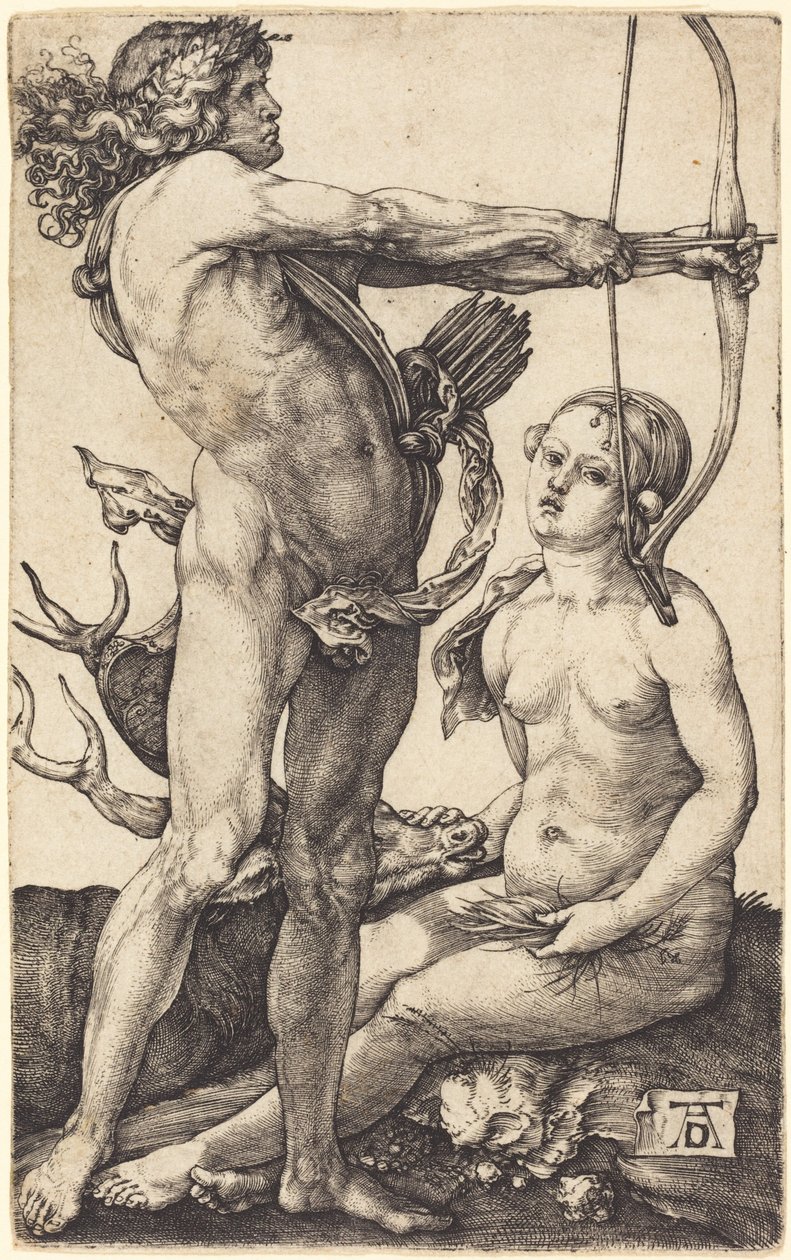 Apollon og Diana av Albrecht Dürer