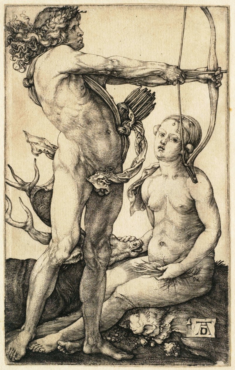 Apollon og Diana av Albrecht Dürer