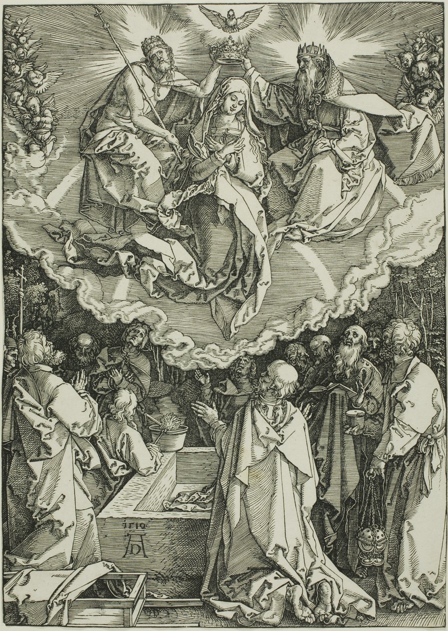 Assumption and Coronation of the Virgin, fra The Life of the Virgin av Albrecht Dürer