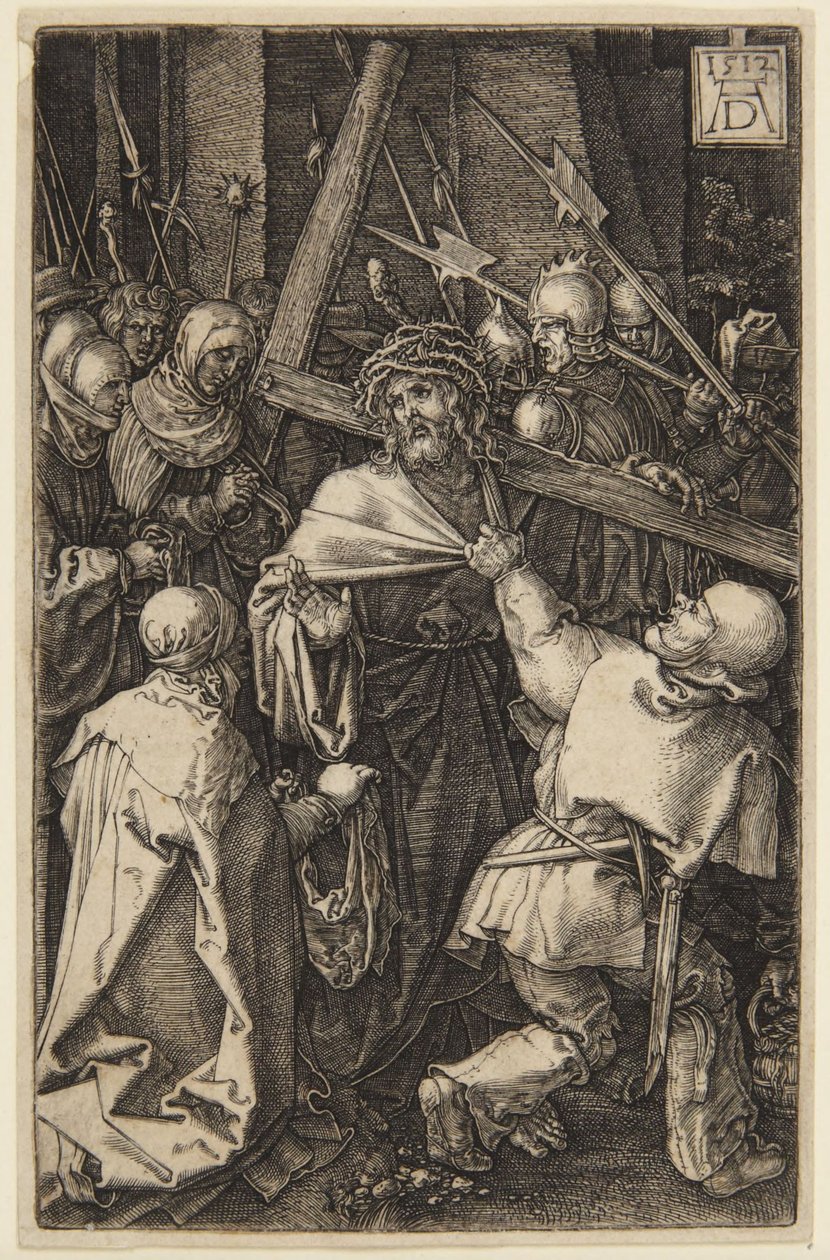 Korsbæringen (fra Den graverte pasjonen) av Albrecht Dürer