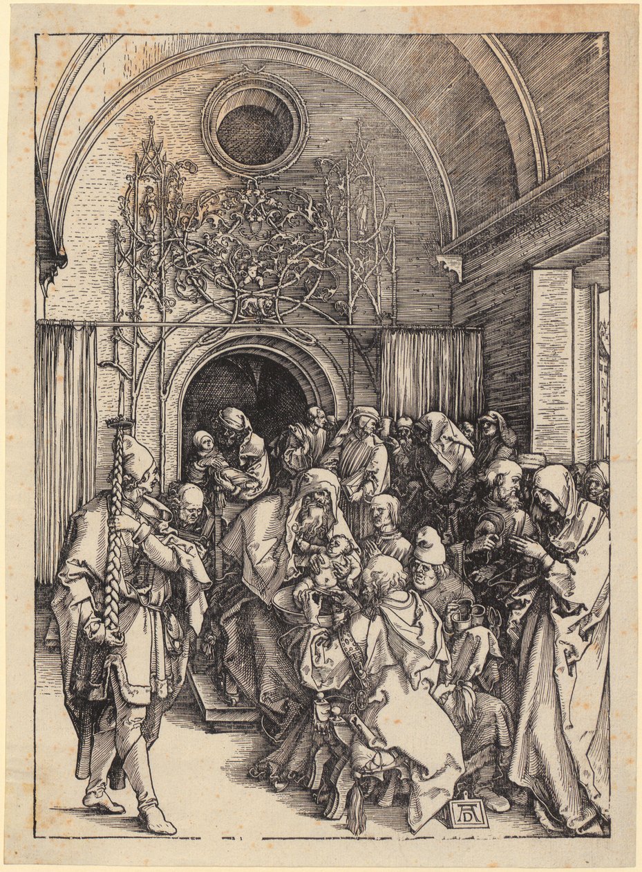 Kristi omskjæring, blad 11 i serien «Marias liv» av Albrecht Dürer