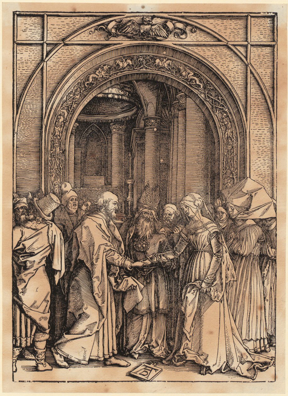 Kristi omskjærelse, blad 11 i serien «Jomfru Marias liv» av Albrecht Dürer