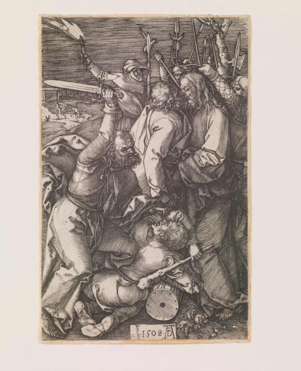 Betrayal of Christ, fra serien "The Engraved Passion" av Albrecht Dürer