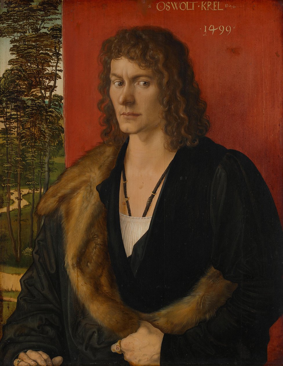 Bildtriptykon av Oswolt Krel, midtdel: Oswolt Krel av Albrecht Dürer