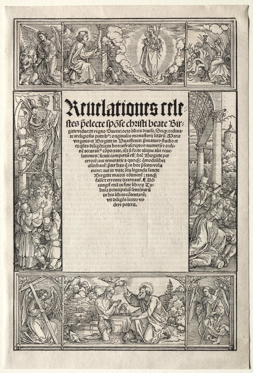 Grens - med Kristi dåp. av Albrecht Dürer