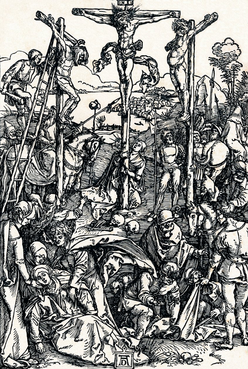 Golgata med de tre korsene, 1504 1906 av Albrecht Dürer