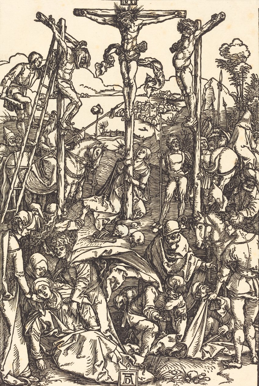 Golgata med de tre korsene, ca. 15041505. av Albrecht Dürer