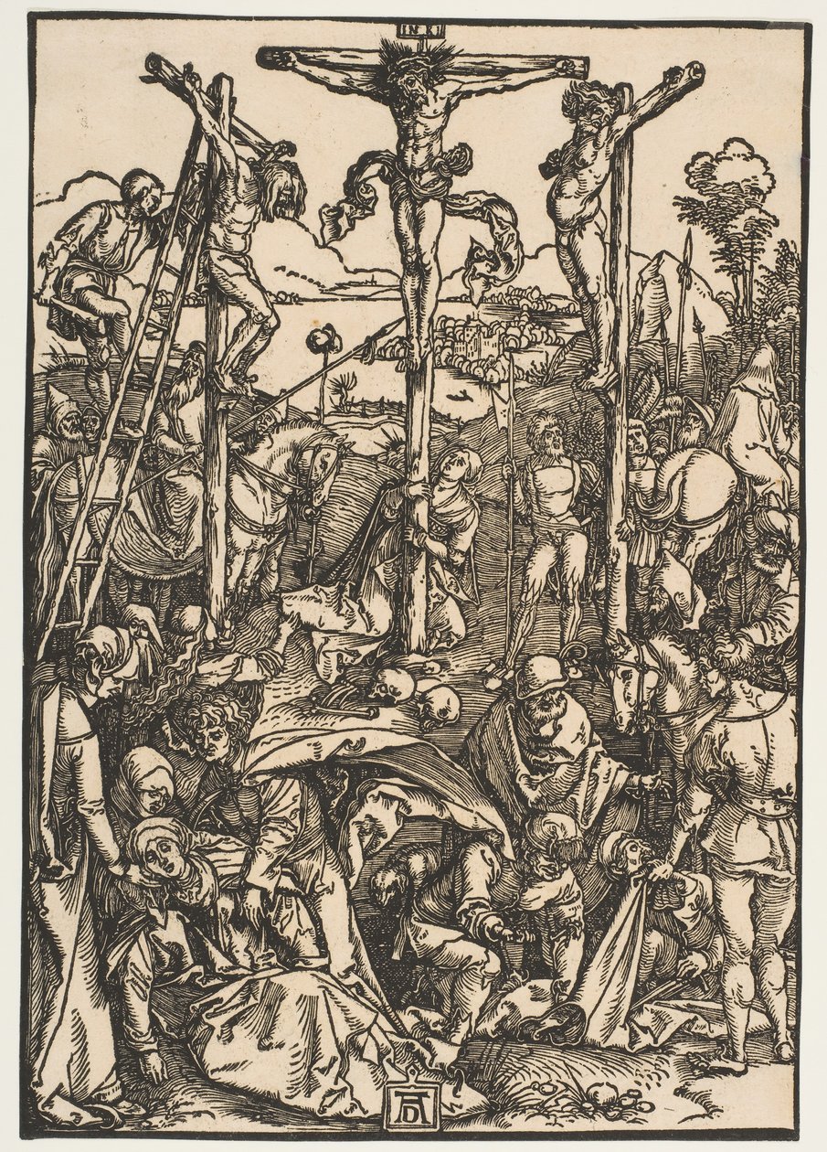 Golgata med de tre korsene, ca. 1503. av Albrecht Dürer