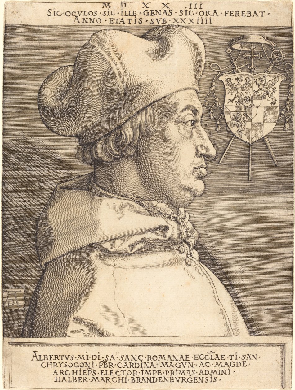 Kardinal Albrecht av Brandenburg ("Stor kardinal") av Albrecht Dürer
