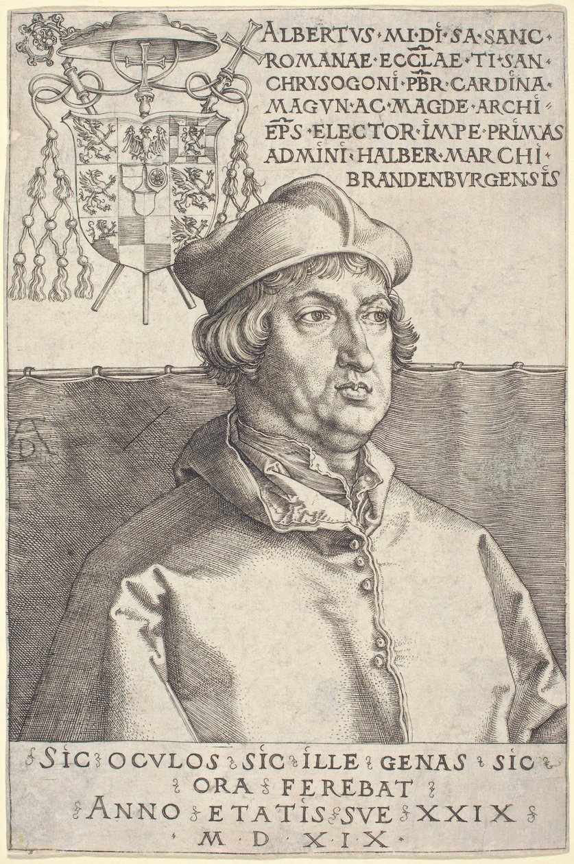Kardinal Albrecht av Brandenburg («Lille kardinal») av Albrecht Dürer