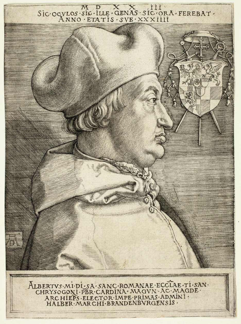 Kardinal Albrecht av Brandenburg (Den store kardinal) av Albrecht Dürer