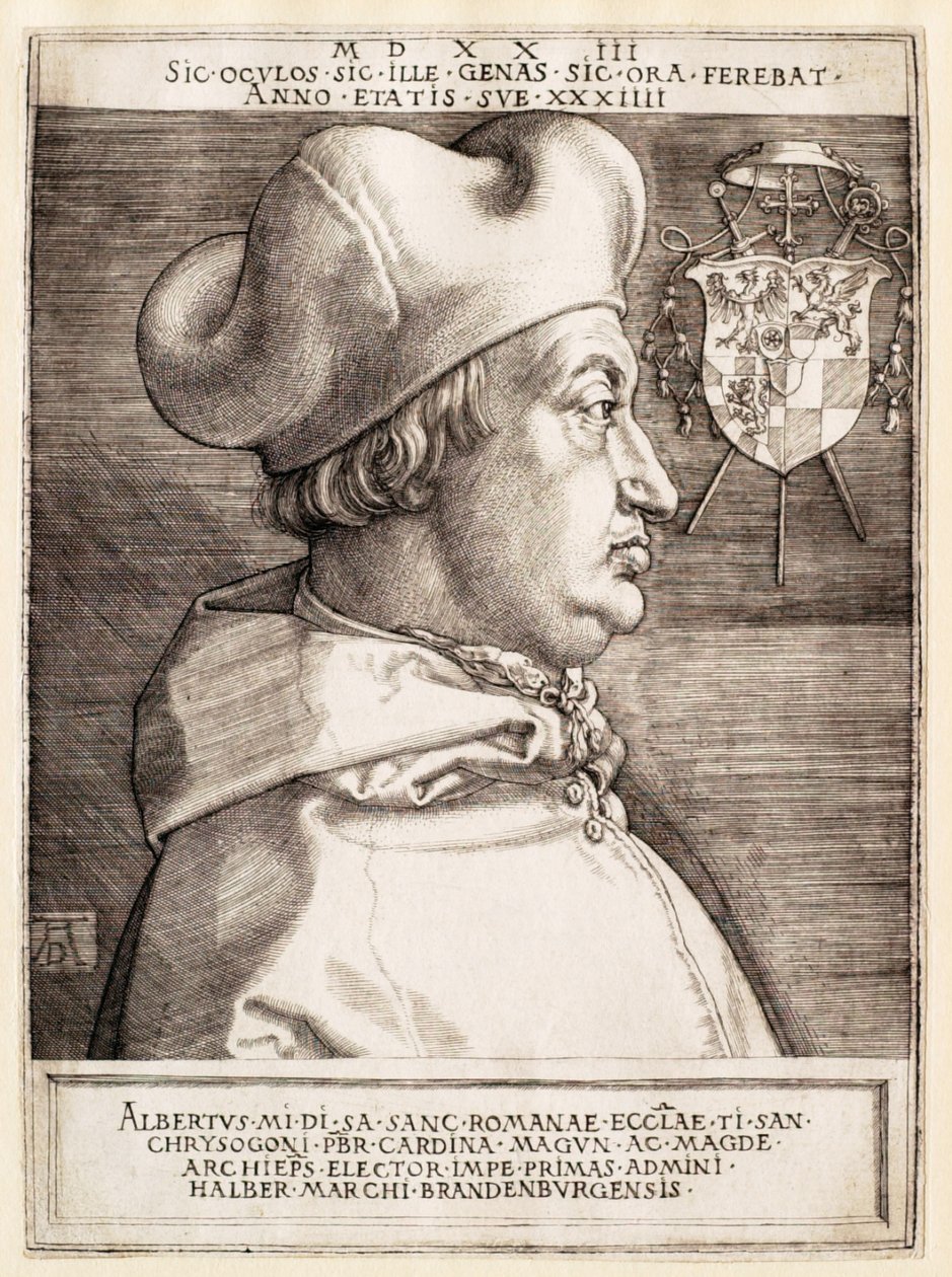 Kardinal Albrecht av Brandenburg (Den store kardinalen) av Albrecht Dürer