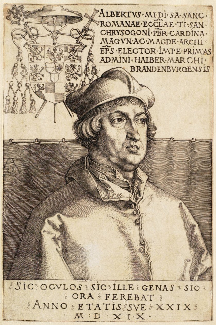Kardinal Albrecht av Brandenburg (Den lille kardinalen) av Albrecht Dürer