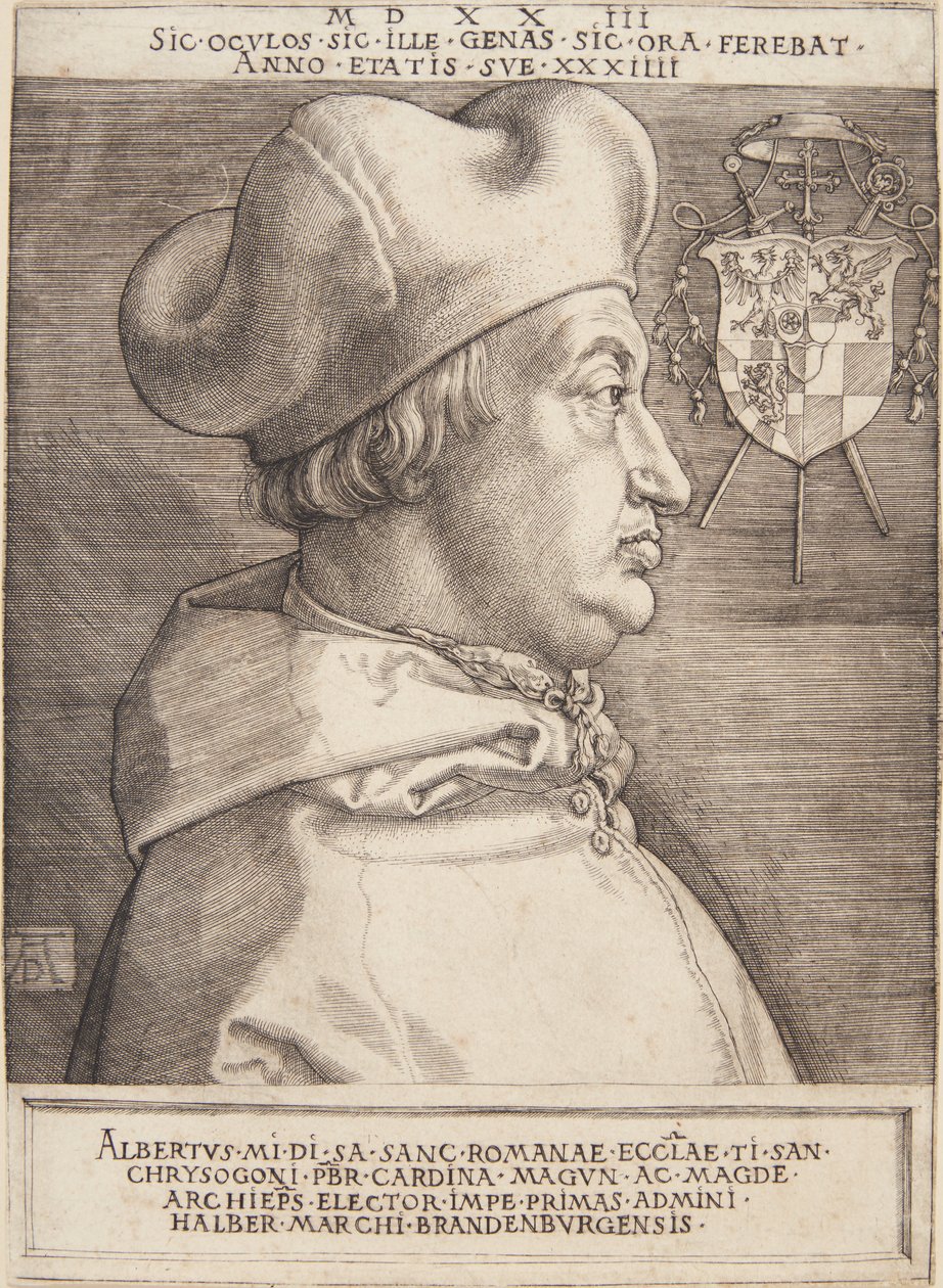 kardinal Albrecht av Brandenburg; eller den store kardinal av Albrecht Dürer