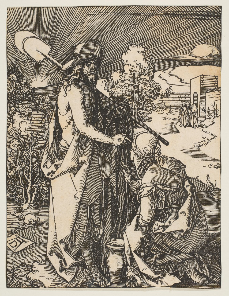 Kristus viser seg for Maria Magdalen, fra Den lille lidenskapen, ca. 1510. av Albrecht Dürer