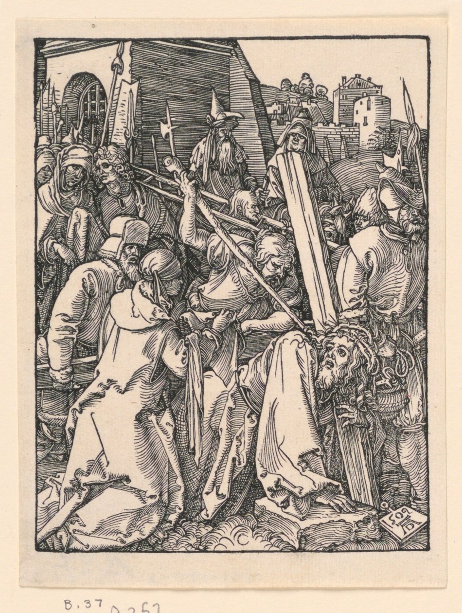 Kristus bærer korset, fra The Little Passion-serien av Albrecht Dürer