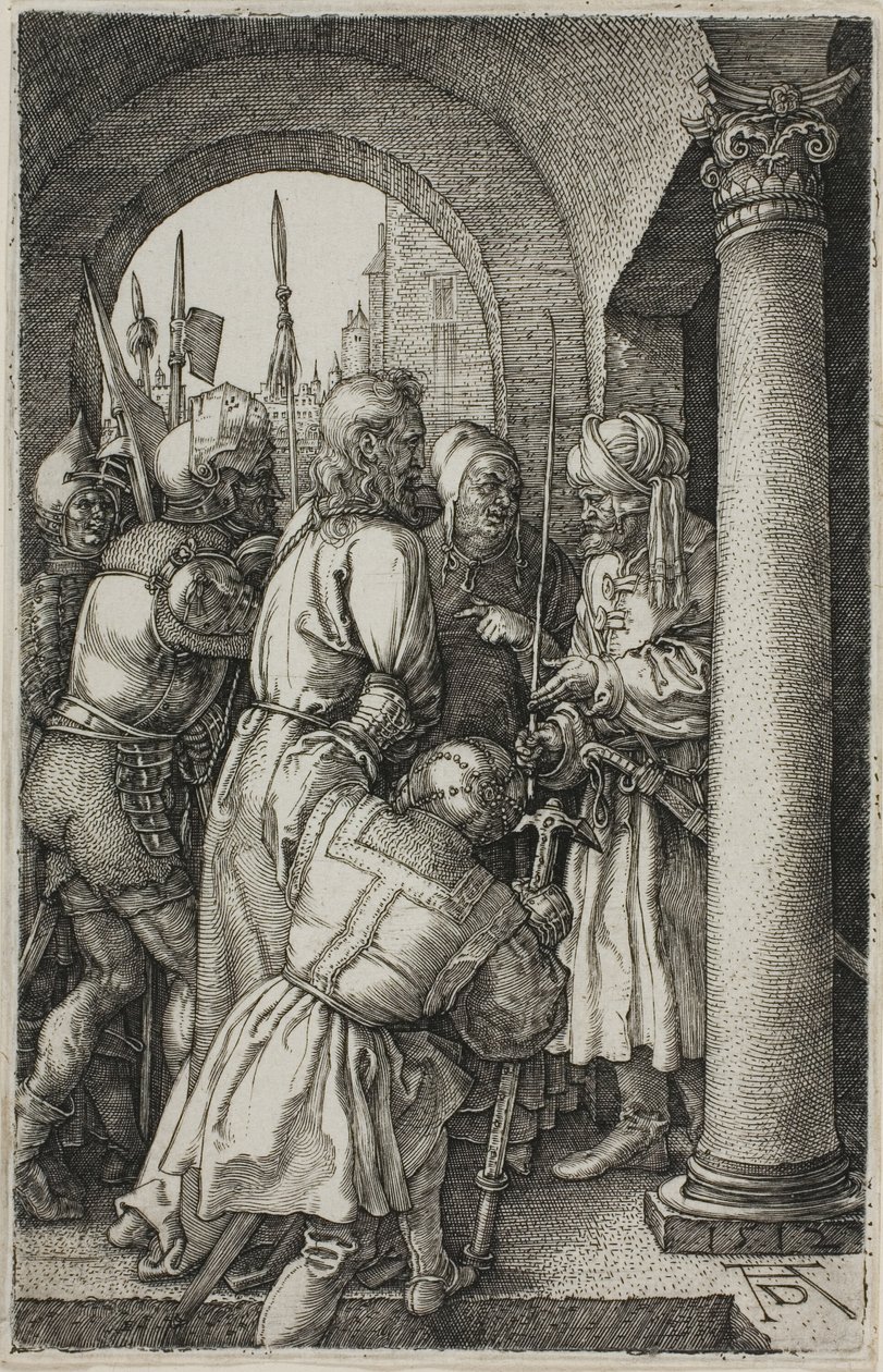 Kristus før Pilatus, fra The Engraved Passion av Albrecht Dürer