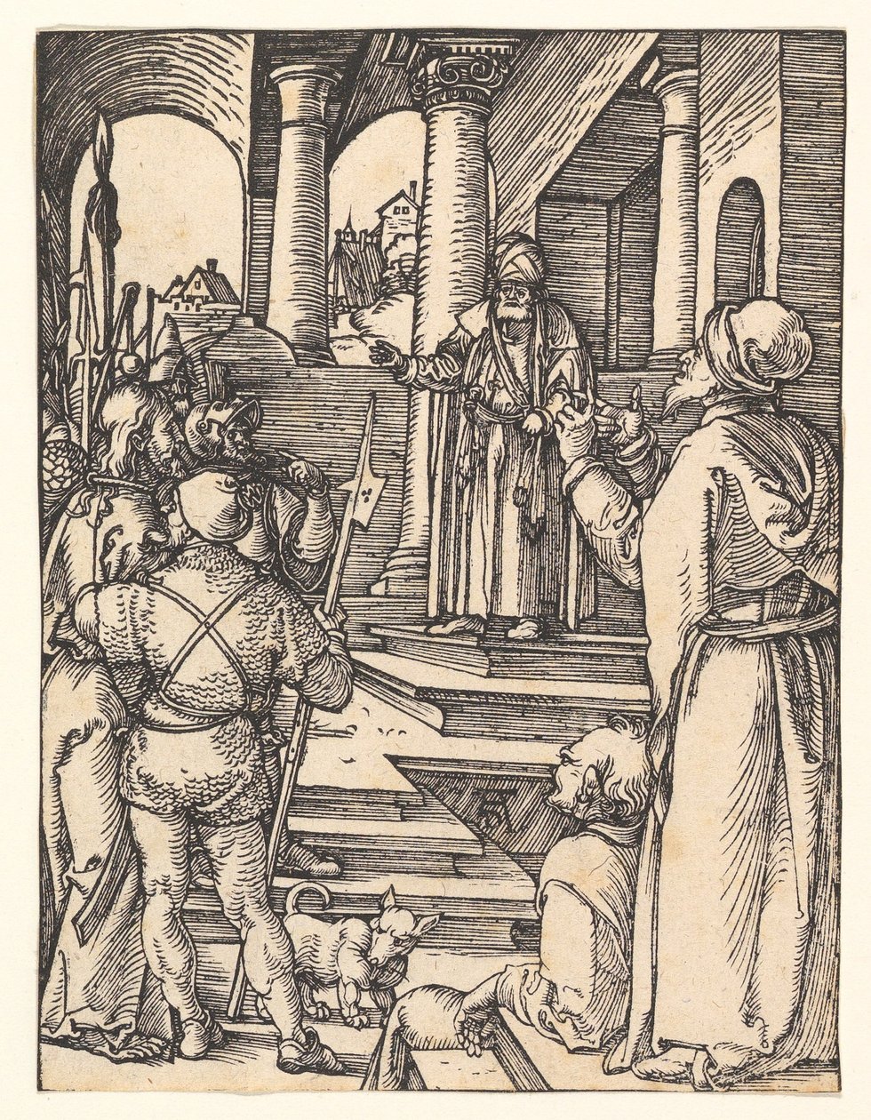 Kristus foran Pilatus, fra «Den lille pasjonen» av Albrecht Dürer