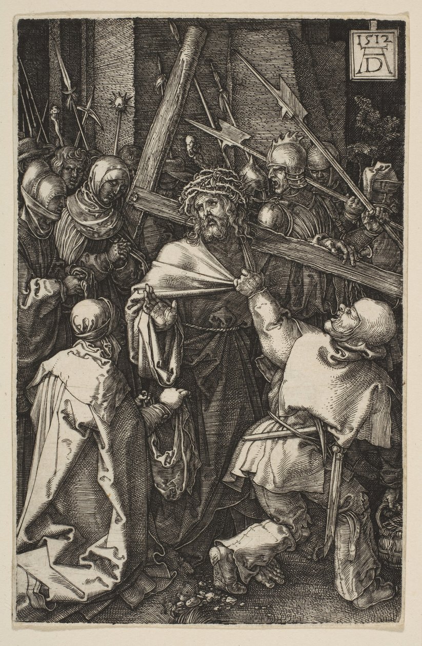 Kristus bærer korset, fra The Passion, 1512. av Albrecht Dürer