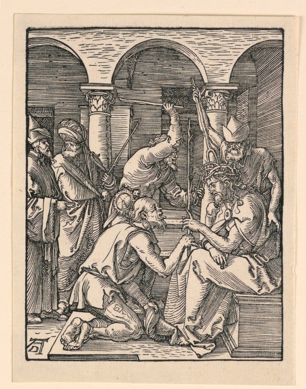 Christ Crowned with Thorns, fra The Little Passion Series av Albrecht Dürer