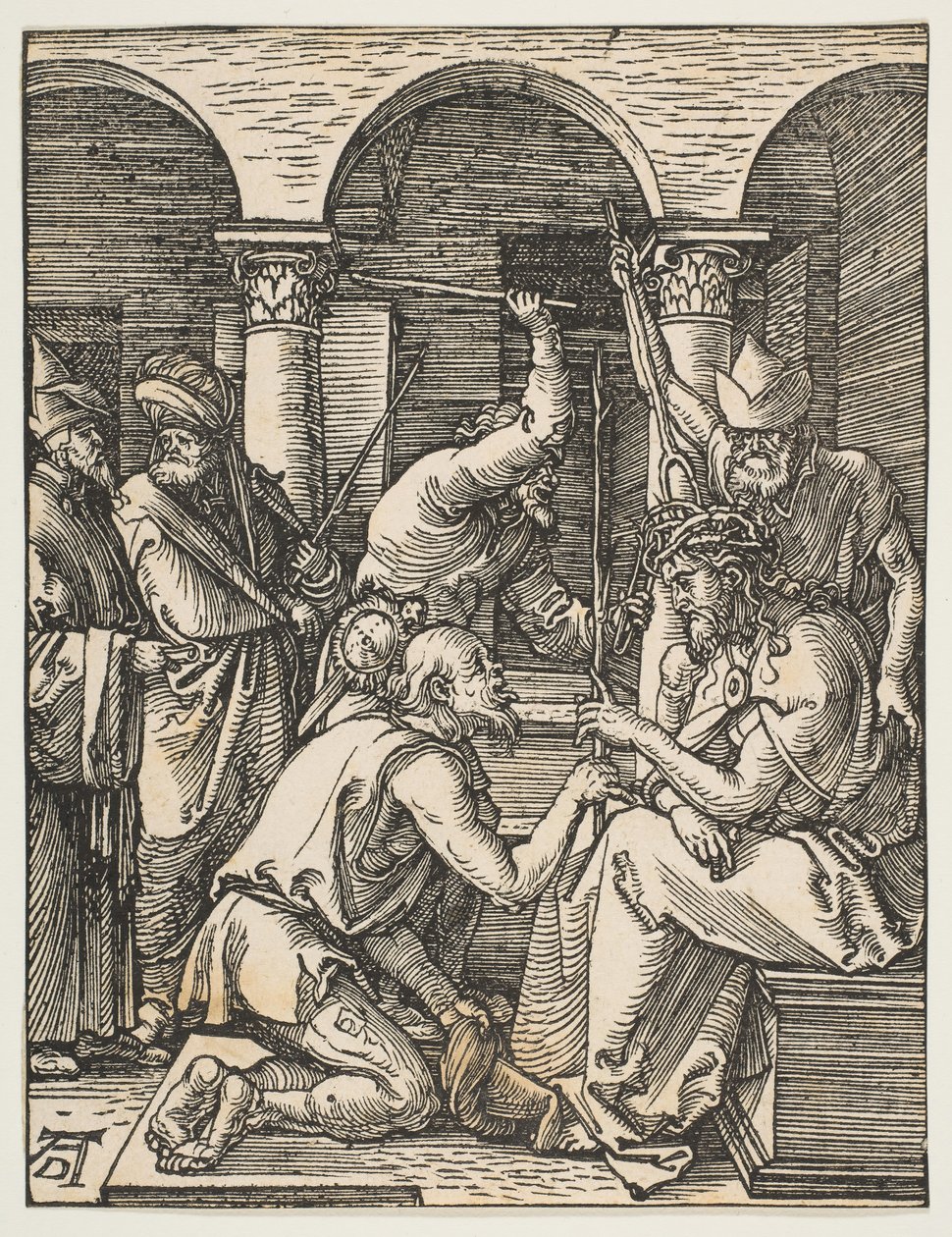 Kristus kronet med torner, fra The Small Passion, ca. 1509. av Albrecht Dürer