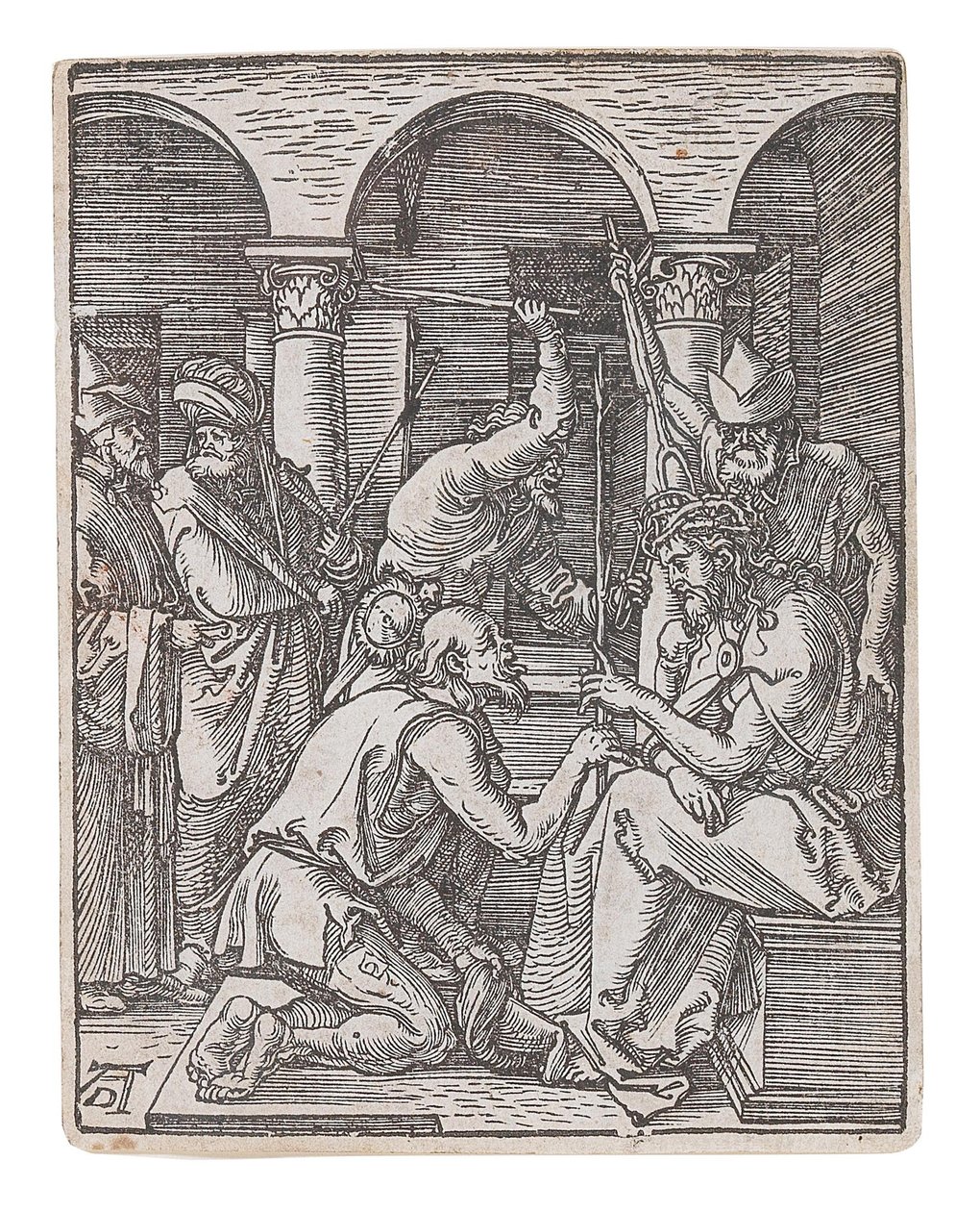 Christ Crowned with Thorns, fra serien The Small Passion, ca 1509-1511. av Albrecht Dürer