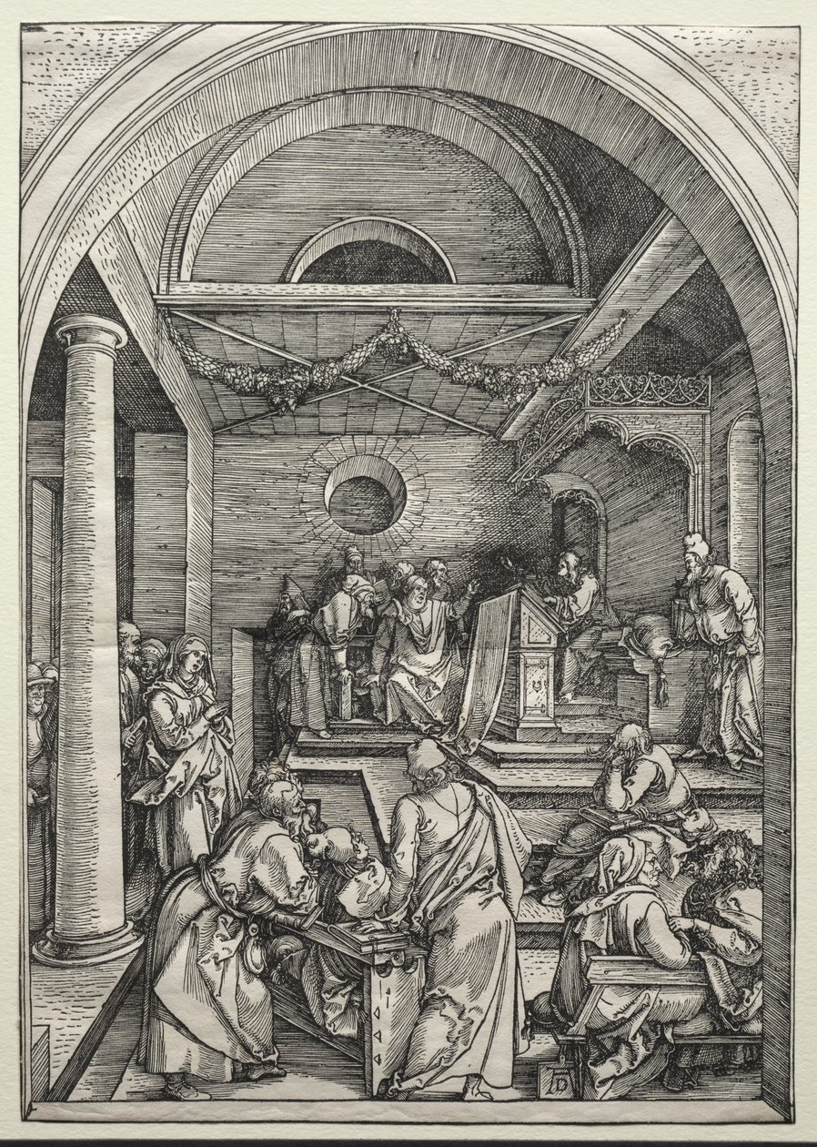 Kristus diskuterte med leger av Albrecht Dürer