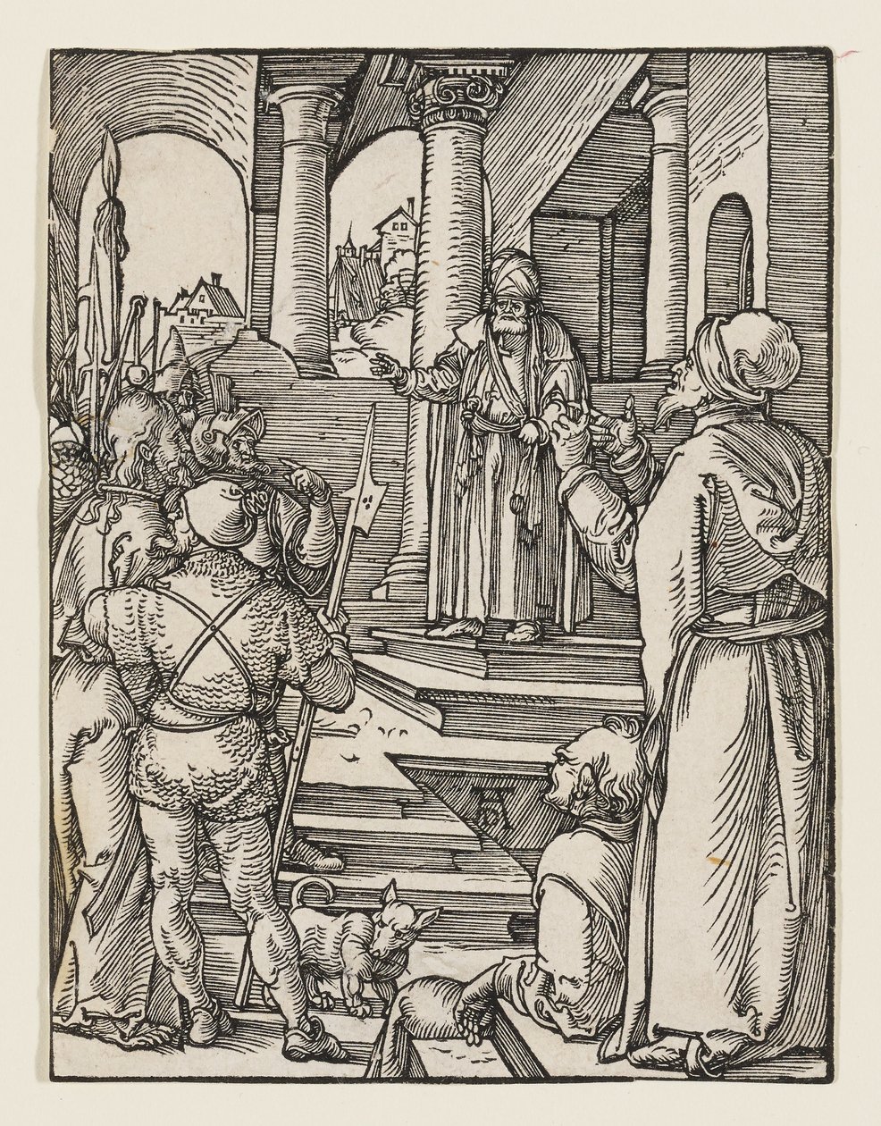 Kristus føres fram for Pilatus av Albrecht Dürer