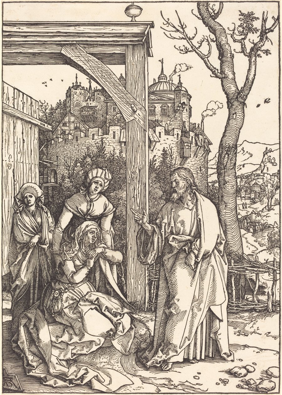 Kristus tar permisjon fra sin mor av Albrecht Dürer