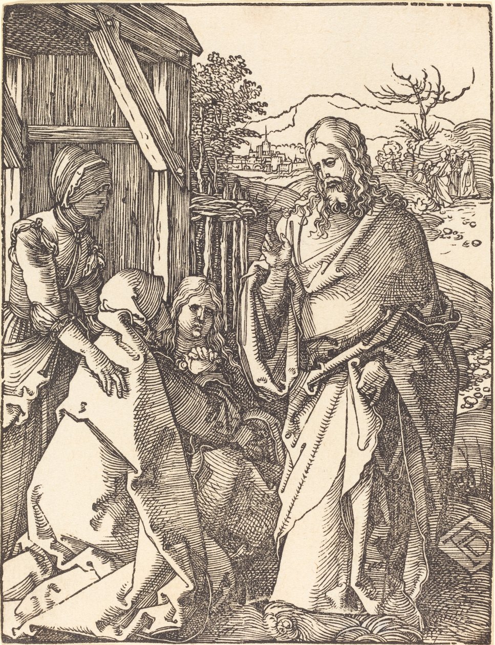 Kristus tar permisjon fra sin mor av Albrecht Dürer