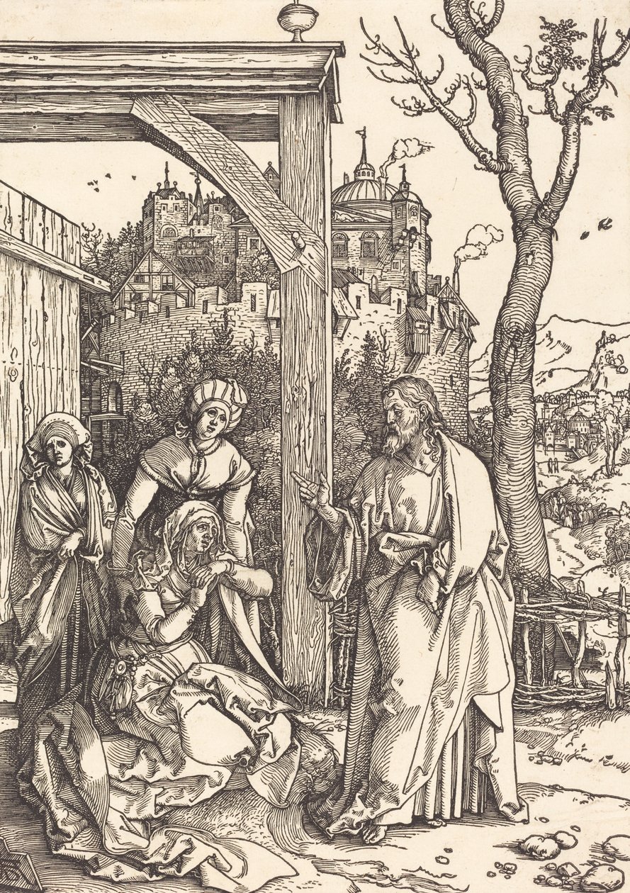 Kristus tar permisjon fra sin mor, ca. 15041505. av Albrecht Dürer