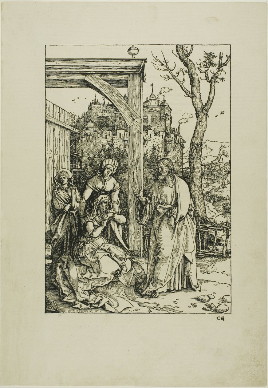 Kristus tar avskjed med sin mor, fra The Life of the Virgin av Albrecht Dürer