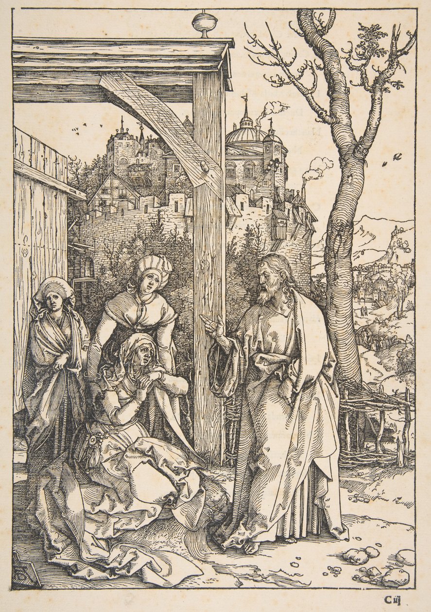 Kristus tar avskjed med sin mor, fra «Jomfru Marias liv» av Albrecht Dürer