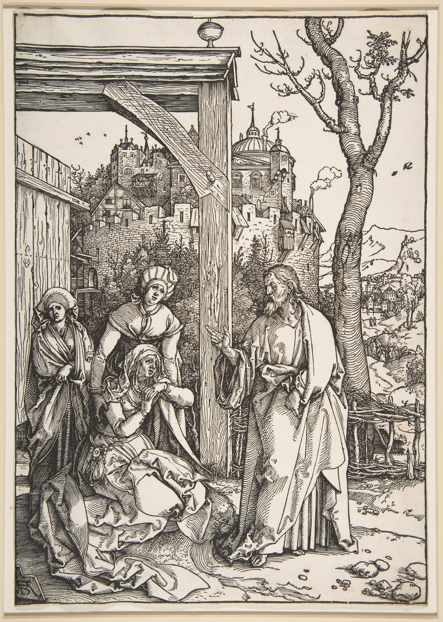 Kristus tar farvel med sin mor, fra «Jomfru Marias liv» av Albrecht Dürer