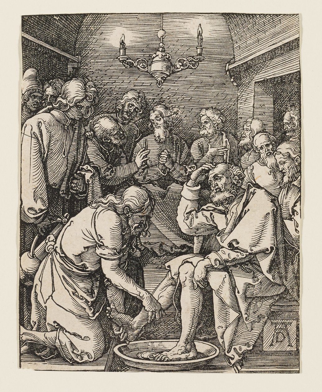 Kristus vasker disiplenes føtter av Albrecht Dürer