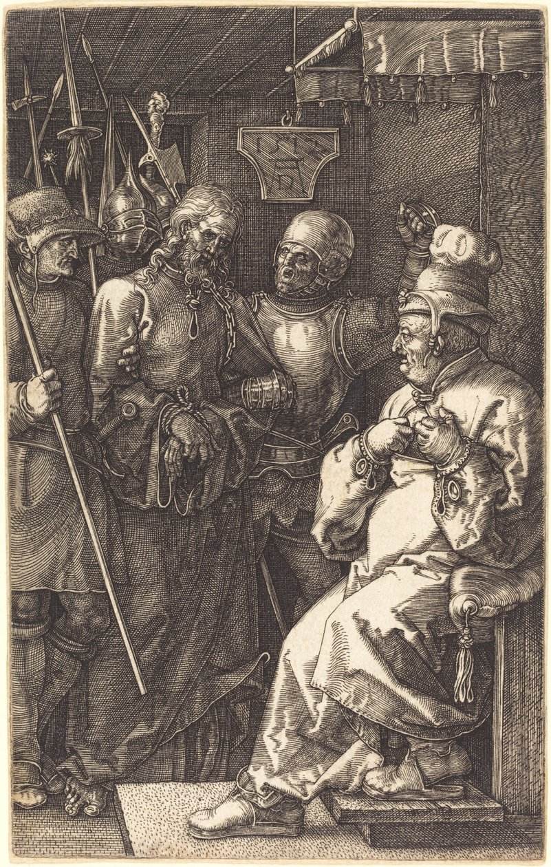 Kristus før Kaifas av Albrecht Dürer