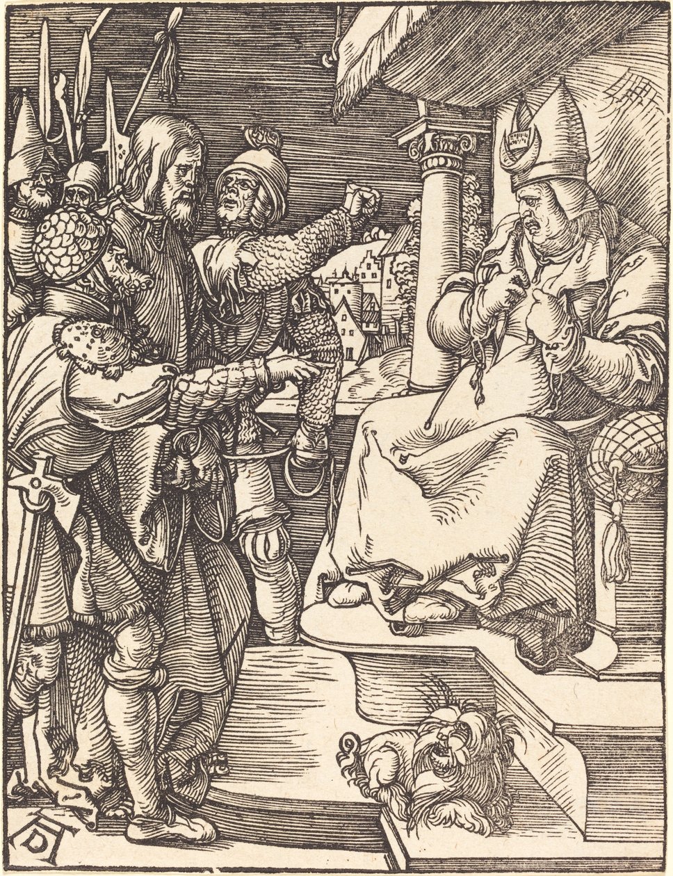 Kristus før Kaifas av Albrecht Dürer