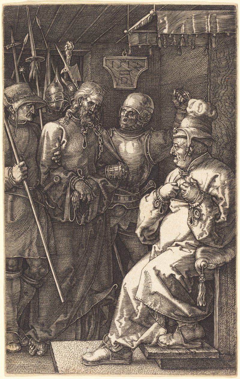 Kristus foran Kaifas av Albrecht Dürer