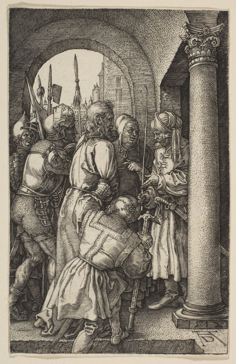 Kristus foran Pilatus, fra «Lidelsen» av Albrecht Dürer