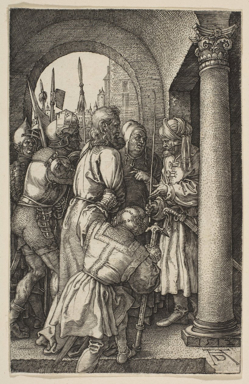 Kristus før Pilatus, fra The Passion, 1512. av Albrecht Dürer