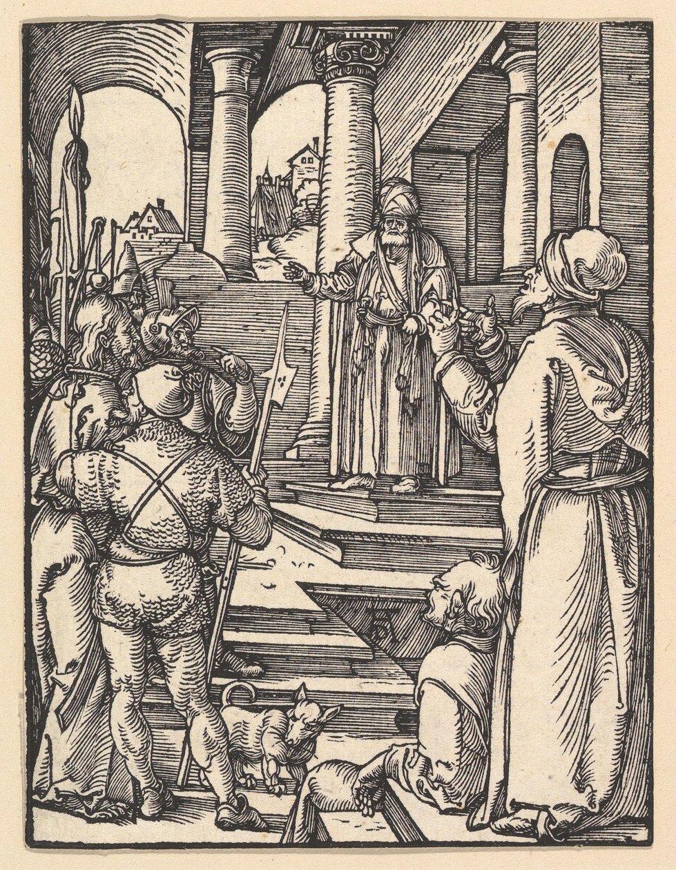 Kristus foran Pilatus, fra «Den lille lidelseshistorien» av Albrecht Dürer