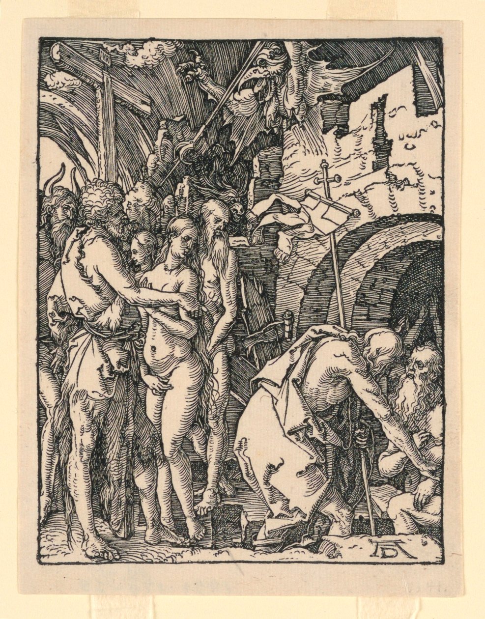 Christ in Limbo (Harrowing of Hell), fra The Little Passion Series av Albrecht Dürer