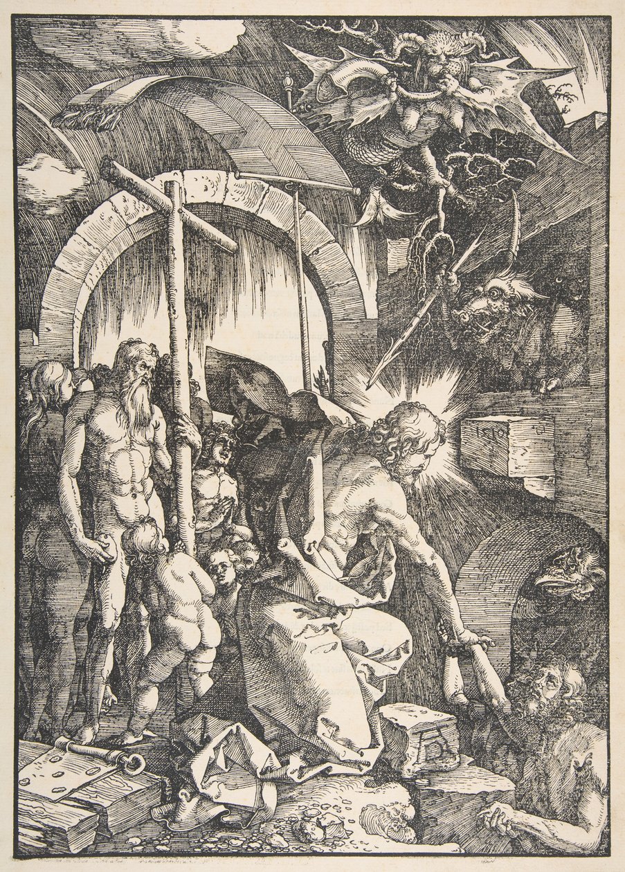 Kristus i dødsriket, fra «Den store pasjonen» av Albrecht Dürer