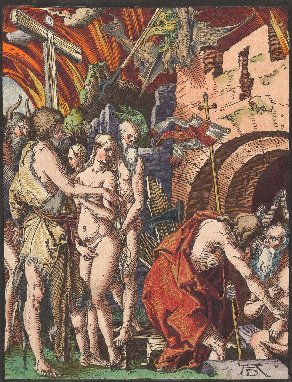 Kristus i Limbo, fra Small Woodcut Passion.n.d. av Albrecht Dürer