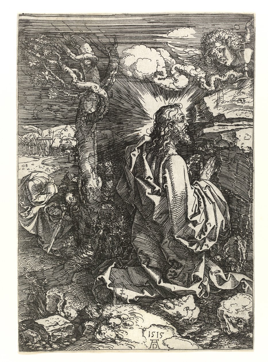 Kristus i oliventrærnes hage, 1515 av Albrecht Dürer